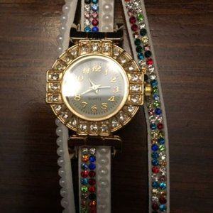 NEW - Oker Brand Fashion Watch - White Multi-Color